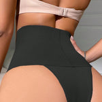 1Pcs Womens High Waist Control Shaper Thongs Breathable Comfort Elastic Intimates Shapewear Panties Thongs High Waist Flat Belly RT220