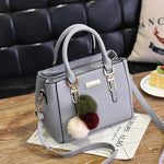 Yogodlns Women Beading Pendant Handbag Ladies Embossed Shoulder Bag Ladies Messenger Bag Hairball Bags High Quality Bag RT220