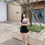 Plus Velvet Thicker Shorts Women Korean Style All-match Sexy Kpop High Waist Autumn Winter Club Streetwear Fashion Solid Buttons RT220