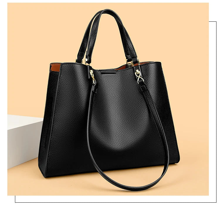 Genuine Brand Luxury Designer Women Bags High Quality Leather Shoulder Crossbody Messenger Tote Bag Large Handbag Purses RT220