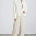 BC930 100% wool and white goose down spliced down jackets for women of high quality from luxury brands coats RT220