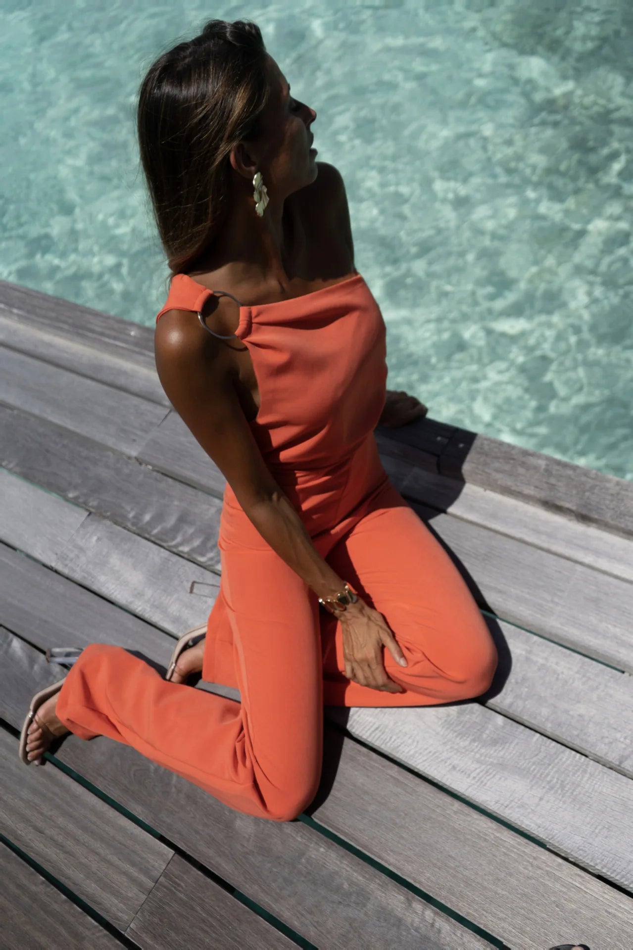 2024 Summer Europe and The United States Sexy Women's Solid Color Nightclub Jumpsuit Casual Pants RT220