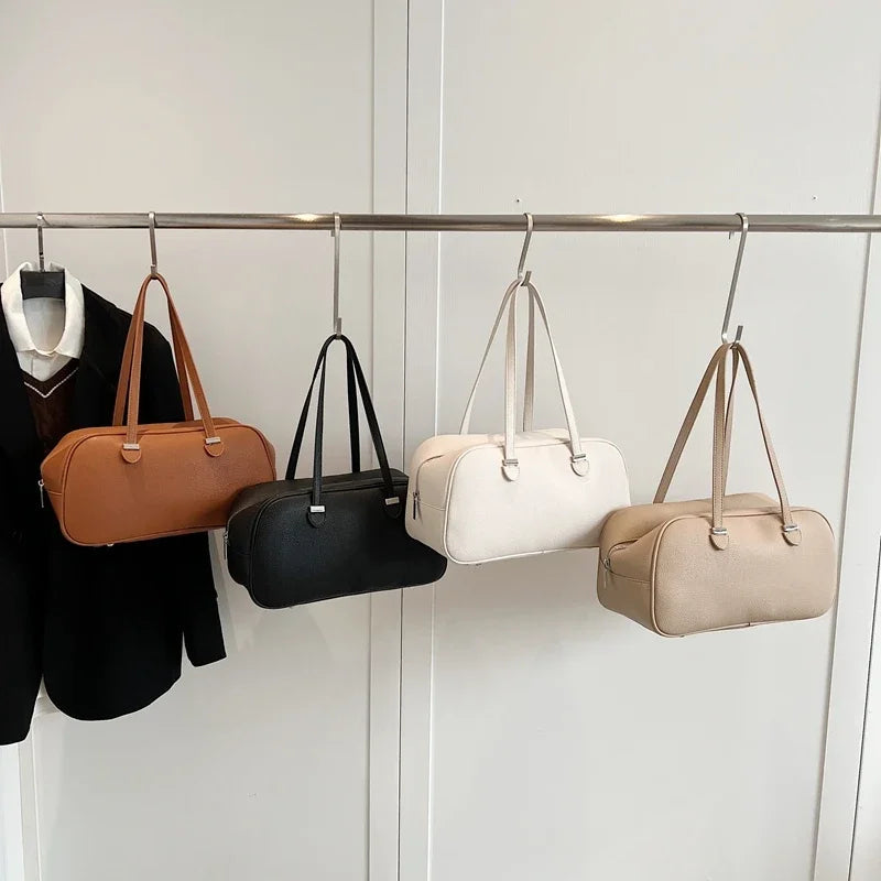 LEFTSIDE Fashion Retro Women Pillow Handbags and Purses 2025 Spring Luxury Leather Tote Bags Trend Females Shoulder Bags RT220