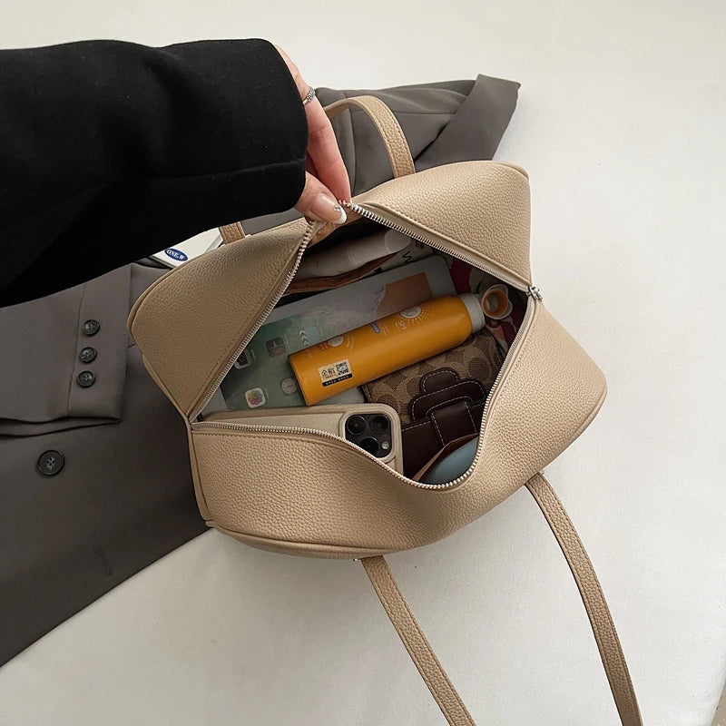 LEFTSIDE Fashion Retro Women Pillow Handbags and Purses 2025 Spring Luxury Leather Tote Bags Trend Females Shoulder Bags RT220