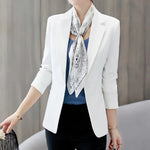 Blazers for Women Notched Blazers for Women New Single Button Slim Chic Suits Office Ladies Long Sleeve Elegant Casual Blazer RT220