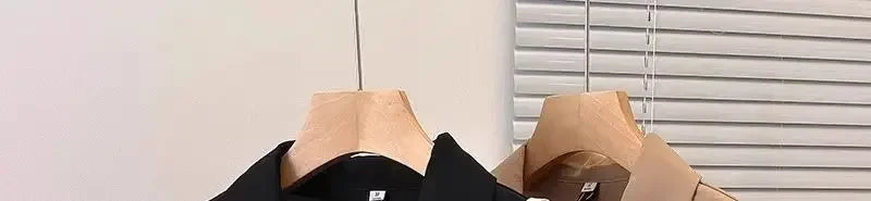 Spliced fake Two-piece Polo Collar Suit Shirt for Women in Summer Loose and Versatile Slim Top RT220