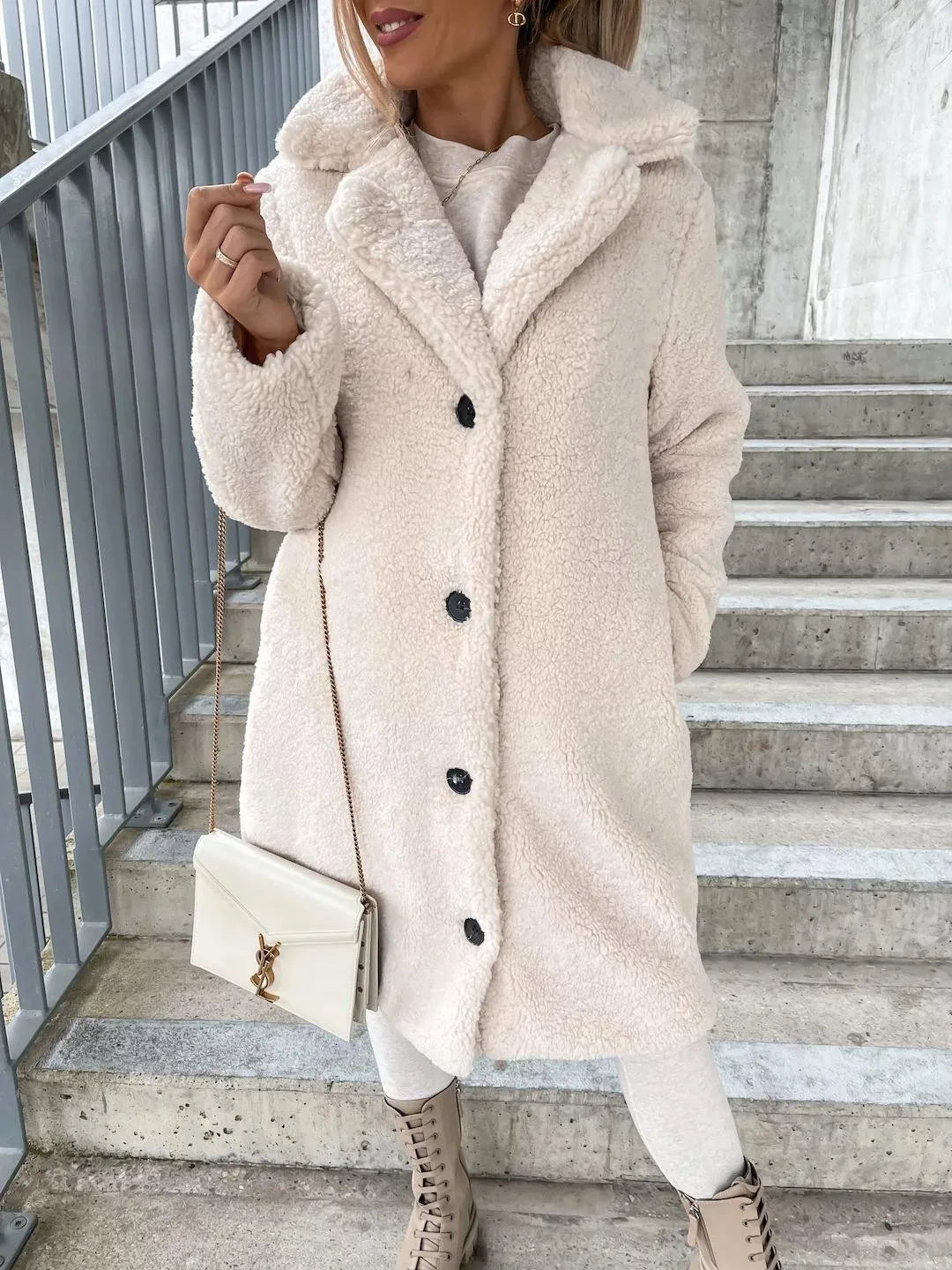 Women Faux Fur Thin Long Coat Warm Autumn Winter Teddy Female Casual Coat Oversized Soft Fluffy Fleece Jackets Overcoat RT220