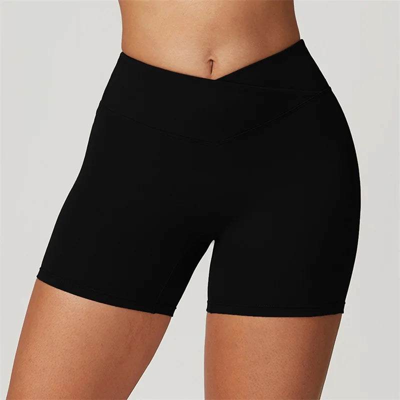 Sexy Flared Leggings Women's Running Pants Scrunch Butt Trousers Cross Waist Sports Tights Woman Skin-Friendly Workout Leggin RT220