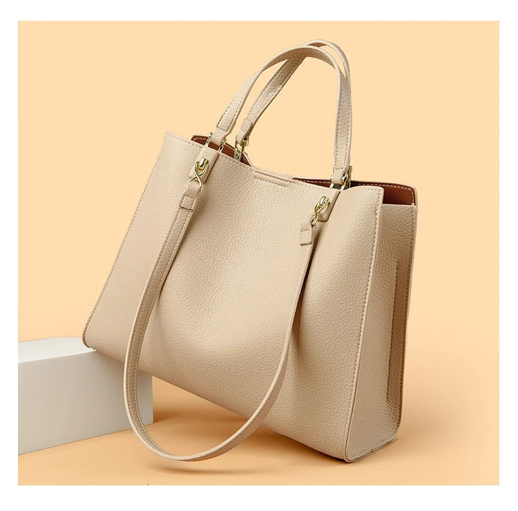 Genuine Brand Luxury Designer Women Bags High Quality Leather Shoulder Crossbody Messenger Tote Bag Large Handbag Purses RT220