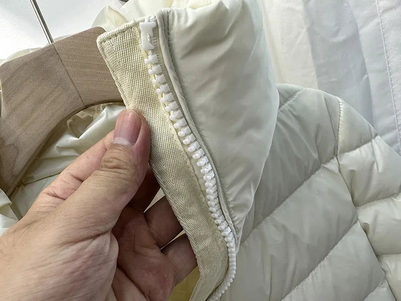 Winter New Down Coats Puffer Jacket Women Simple Casual Elegant Outerwears Stand-up Collar Thick Slim Warm Short Down Jackets RT220