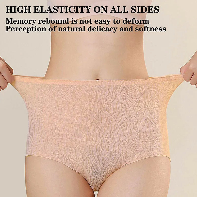 Women's High Waist Shapewear Panties Sexy Breathable Underwear Female Seamless Tummy Control Briefs Underpants Slimming Lingerie RT220