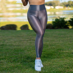 Yoga Leggings Elastic Running Winkle Butt Lift Gym Sports Pants Women Sheer Shiny Leggings See Through Fitness High Waist Tight RT220