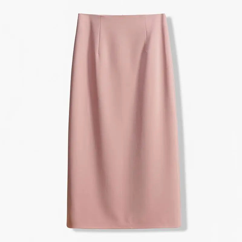 Office Lady Fashion Slim Solid Skirt Koreon Clothing Spring Summer Streetwear New High Waist Elegant Straight Midi Casual Skirts RT220