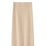 Mink Cashmere Midi Skirt For Women In Autumn And Winter, Mid Length, High Waist, Slimming, Knitted Versatile, Hip Hugging Skirts RT220