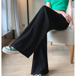 Thin Summer Wide-leg Pants Ice Filament Permeability Women Spring  Women Elastic Waist Stright Long Wide Leg Pants Casual Female RT220