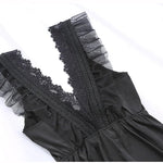 2022 New Sleepwear Women Summer Silk Nightdress Beauty Back Night Dress Home Clothes Nightwear Sleepshirts Satin Negligee RT220