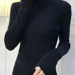 Women Fall Turtleneck Sweater Knitted Soft Pullovers Cashmere Jumpers Basic Soft Sweaters For Women 2025 Autumn Winter RT220