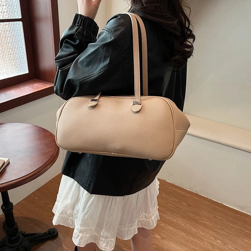 LEFTSIDE Fashion Retro Women Pillow Handbags and Purses 2025 Spring Luxury Leather Tote Bags Trend Females Shoulder Bags RT220