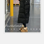 ITOOLIN Women oversize Loose Coat Zipper Pockets Down Coat Turtleneck Thicken Long Coat Casual Parkas Women 2023 Autumn Winter RT220