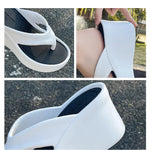 7CM Women's High Heeled Slippers Fashion Street Slides Outdoor Flip Flops Light EVA Comfortable Heightening Shoes RT220