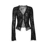 Fashionable Chiffon Blouse Elegant Slim Fit Tweed Style Flare Sleeve Top For Women Autumn 2024 New Arrival Smooths Your Silhouet RT220