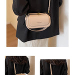 Classic Black Shoulder Bag Women's Versatile Retro Crossbody Square Bags 2024 New Large Capacity Textured Leather Flap Handbags RT220