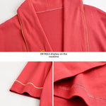 Spring Autumn Long Sleeve Cotton Casual Loose-fit Quick Dry Bathrobe For Women Medium-length Home Use Robe For Young Mothers RT220