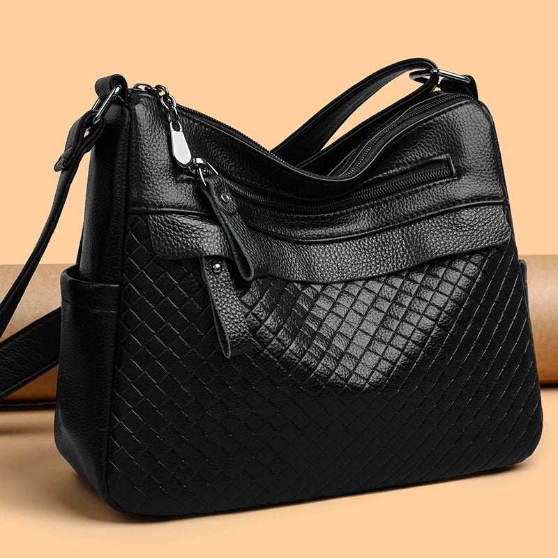 Fashion Women's Brand Trendy Shoulder Bag Leather Crossbody Bag High Quality Women Tote Bags 2024 Large Capacity Female Handbags RT220