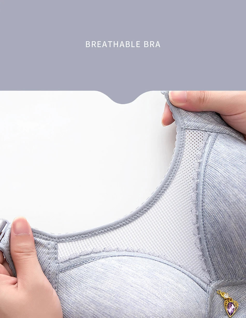 Bra for Women Comfortable Non-slip Push-up Sports Bra with Wide Shoulder Straps Chest Pad for Women Breathable lingerie RT220
