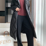 Autumn Winter Casual Thick Knitted Pant Women Long Trousers Elastic High Waist Kniting Wide Leg Pants Striped Pantalon RT220
