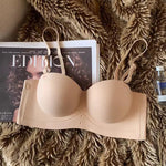 Women's Bra  Half Cup Push Up Small Breasts Show Bigger Side Breasts Seamless Sling Bra No Wires Sexy Sling Bra RT220
