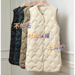 Women Sleeveless X-long Ultra Light Down Jackets 2024 New Arrivals Autumn Winter Korean Fashion V-neck Liner Vest Down Coats 3XL RT220