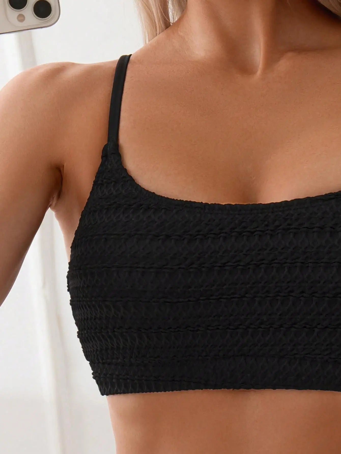 Two-Pieces Women Bikinis Black 2025 Push-Up Padded Bra High Waisted Bikini Set Swimsuit Swimwear Bathing Suit Beachwear Biquini RT220