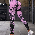 Women Print  Seamless Pants Leopard High Waist Leggings Thin Fitness Pant Push Up Legging Sports Pants Gym Workout Tights RT220