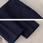 Women Pant Suit Office Ladies Female Business Work Wear 2 Piece Set Black Blue Striped Formal Blazer Jacket And Trouser RT220