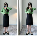 Office Lady Fashion Slim Solid Skirt Koreon Clothing Spring Summer Streetwear New High Waist Elegant Straight Midi Casual Skirts RT220