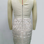 Luxurious Women's Evening Dresses Cocktail Bodycon Elegant Party Dress Sexy Stitching Sequin Short Formal Prom Dress HXY6958 RT220